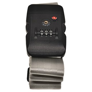 城市漫遊 十字行李箱束帶(C) TSA, 灰色, 長200~405 x 寬5cm