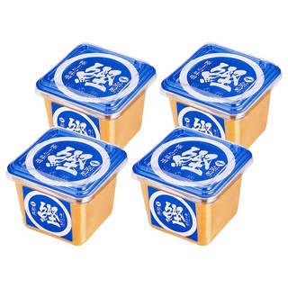 菊鶴 鰹昆布味噌 100%台灣國產白米 非基改黃豆 天然發酵, 500g, 4盒