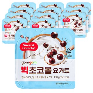 곰곰 빅초코볼 요거트, 130g, 1개, 12개입