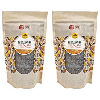 源順食品 純黑芝麻粉 100%純 無添加糖, 400g, 2包