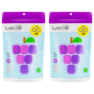 Lab52 齒妍堂 無糖QQ糖, 葡萄, 87.5g, 2包
