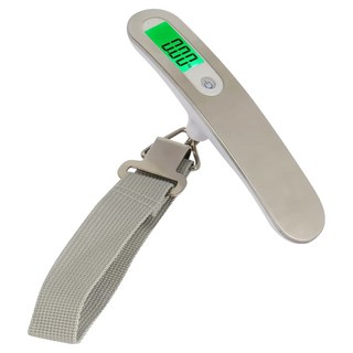 質感升級 金屬拉絲輕巧電子行李秤 背光型 便攜 旅行必備 精準測量, 1台, 單一顏色