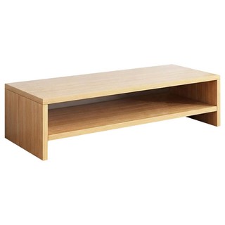 小麥購物 電腦螢幕增高架 雙層基礎款 L1211, 橡木色