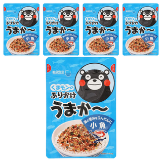 日本海水 熊本熊 小魚風味拌飯料, 5個, 25g