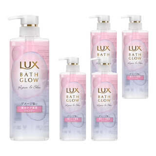 LUX 麗仕 Bath Glow 亮澤保水洗髮精 受損髮專用, 490g, 5瓶