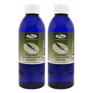 e'bio 迷迭香&雪松精油洗髮精 適用於髮質稀少 不含Parabens, Sulfate, 200ml, 2瓶