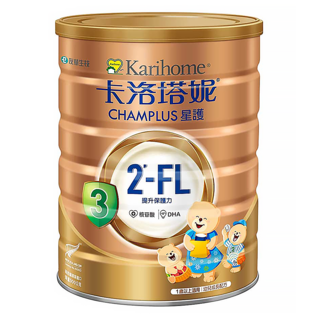 Karihome 卡洛塔妮 星護幼兒成長配方 3號 含2'-FL成分 核苷酸 雙倍DHA 適合1歲以上嬰幼兒, 900g, 1罐