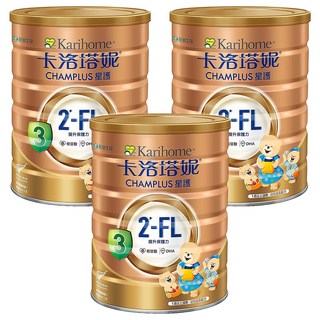 Karihome 卡洛塔妮 星護幼兒成長配方 3號 1-3歲, 900g, 3罐