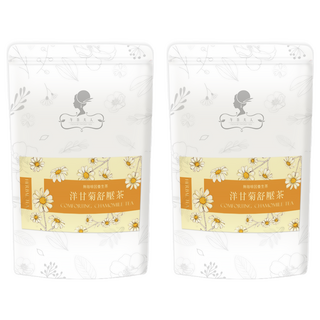 午茶夫人 洋甘菊舒壓茶 三角立體茶包 無咖啡因 紅棗枸杞, 3g, 10包, 2袋