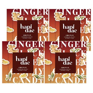 hapidae 生薑紅茶水飴，獨立包裝，古早味糖果, 150g, 4盒