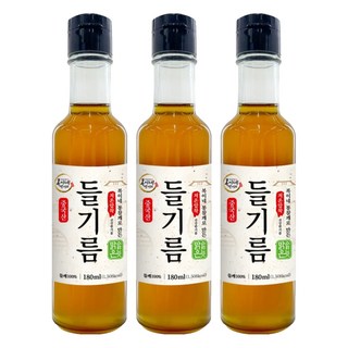 BokineMeokgeori 全粒紫蘇籽低溫壓榨溫和清澈紫蘇油, 180ml, 3個