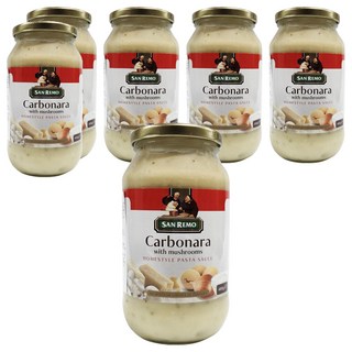 SAN REMO 頂級麵醬 奶油白醬, 480g, 6罐