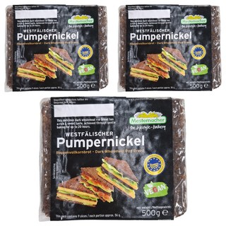 Mestemacher 麥大師 德國裸麥粗麵包, 3個, 500g