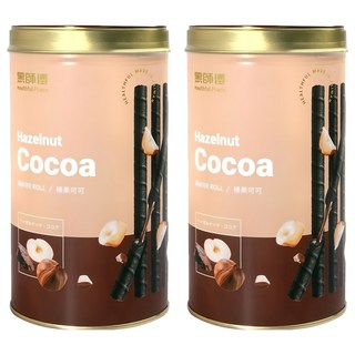 黑師傅 榛果可可 捲心酥, 400g, 2罐