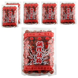 海山 本中紅 調理話梅, 500g, 6包