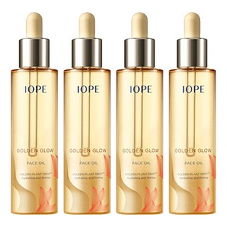 IOPE 艾諾碧 金色奇蹟雙效植萃平衡油, 高質感玻璃滴管包裝, 快速吸收, 專為乾燥缺水肌膚設計, 40ml, 4瓶