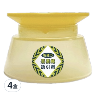 中西化學工業 夜安寧 吸蠅力果蚤蠅誘引劑, 40ml, 4盒