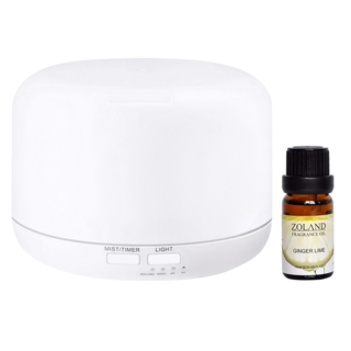 超音波香薰水氧機+1瓶精油 300ml 暖光 淨化夜燈, CAAD0029S1