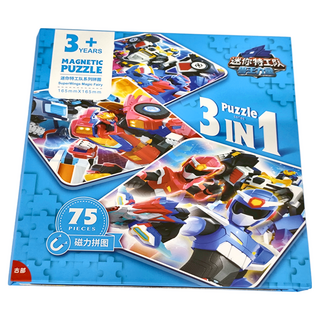 古部 迷你特攻隊系列拼圖 磁力拼圖 3+歲, 1087, 1盒, 75
