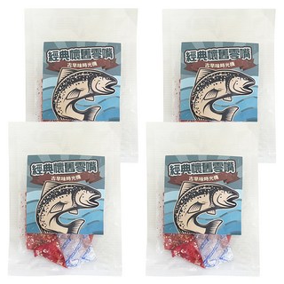 CHILL 愛吃 古早味鐵板燒魚片 50g x 經典懷舊海味零嘴 獨立包裝, 4包