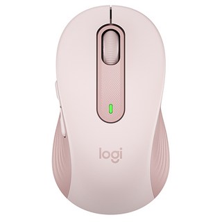 Logitech 羅技 多工靜音無線滑鼠 原廠保固, M650, 粉色, 1個