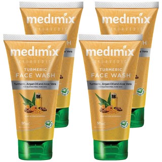 medimix 阿育吠陀 薑黃洗面乳 含摩洛哥堅果油和蘆薈, 150ml, 4條