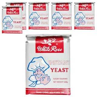白玫瑰牌 即發酵母 耐糖, 500g, 6包