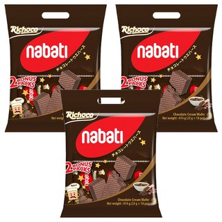 Nabati 巧克力奶油威化餅 414g (23 g x 18 片裝), 3袋