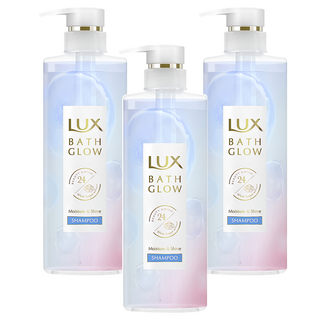 LUX 麗仕 Bath Glow 保濕亮澤洗髮精, 490g, 3瓶