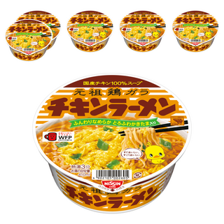 元祖雞汁味碗麵 濃郁香醇美味 即沖即食 宵夜、點心, 6入