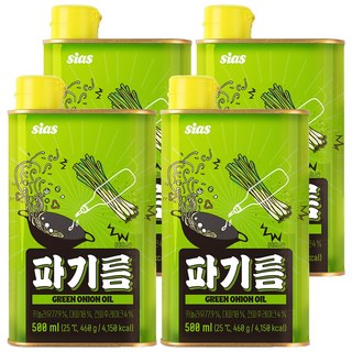 sias 青蔥油, 4瓶, 500ml