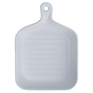 北歐帶柄陶瓷烘培焗烤盤 白色, 22 x 16.5 x 3.5cm, 1個