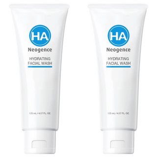 Neogence 玻尿酸保濕洗面乳, 細膩泡沫 清潔毛孔, 適合敏感肌膚, 125ml, 2條