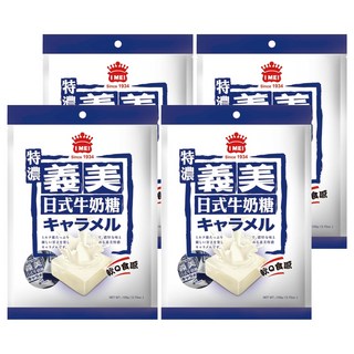 義美 日式牛奶糖 特濃, 105g, 4袋
