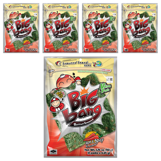 TAO KAE NOI 小老板 超級大海苔超值包 辣味, 50g, 5包