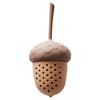 Bayshop 栗子造型矽膠濾茶器, 5*5*10cm, 食品接觸使用, 可重複性使用, 1個