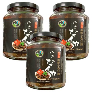 啃唄 海鮮小卷干貝XO醬 特選等級 極品調味料, 350g, 3罐