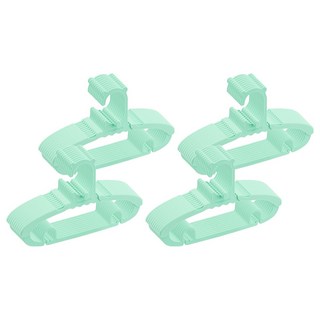 agazzang 4段可調節長度孩童衣架, 薄荷綠, 40個