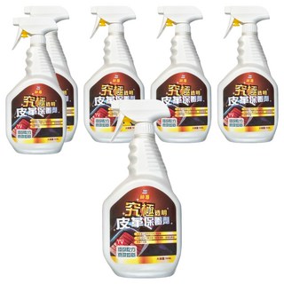 Magic shield 神盾 究極皮革保養劑 皮革產品柔和中性清潔劑 內含溫和不傷皮革分解滲透劑, 750ml, 6瓶