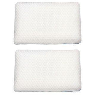 Victoria 維多麗亞 基本型恆溫冷凝涼感記憶枕, 40 x 60 x 14cm, 2個, 白色 + 藍色