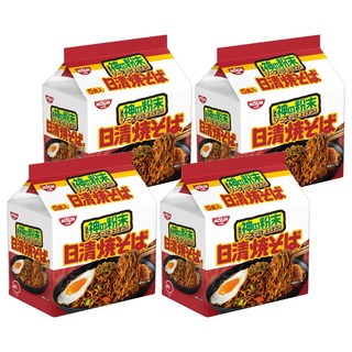 NISSIN 日清5食炒麵 特製醬汁搭配青紫菜 含維生素B1、B2和鈣, 20包