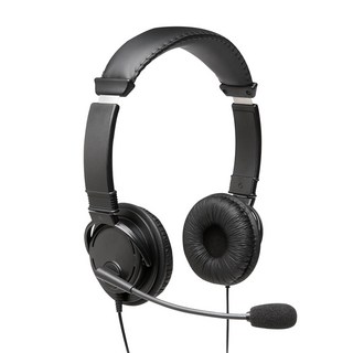 Kensington USB-C 立體聲有線耳機麥克風 18.5x16x7cm 150g 線長1.8米, K97457WW, 黑色