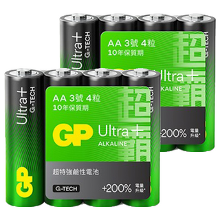GP 超霸 超特強鹼性3號電池, 2組, 4個裝