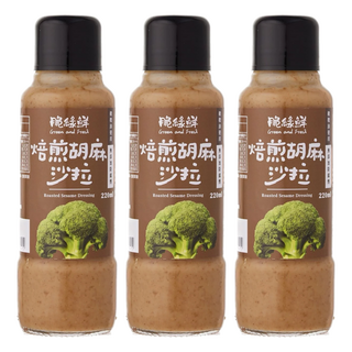 KOKUMORI 穀盛 脆綠鮮沙拉 焙煎胡麻, 220ml, 3瓶