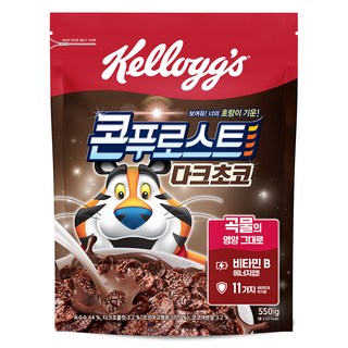 Kellogg's 家樂氏 FROSTIES 東尼玉米片 黑巧克力玉米片, 1包, 550g