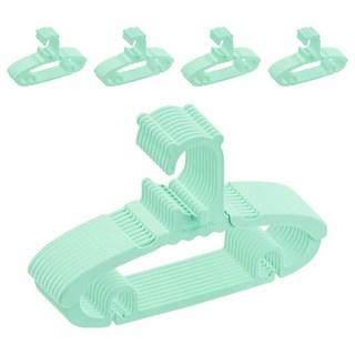 agazzang 4段可調節長度孩童衣架, 薄荷綠, 50個