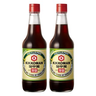 KIKKOMAN 龜甲萬 釀造甘醇薄鹽醬油, 500ml, 2瓶