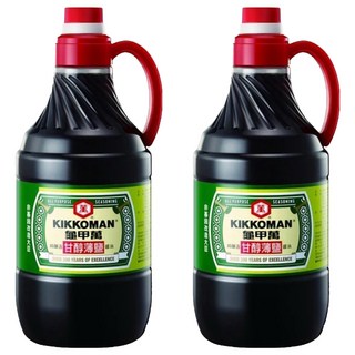 KIKKOMAN 龜甲萬 甘醇薄鹽醬油，二次釀造，100%純釀造, 1.6L, 2瓶