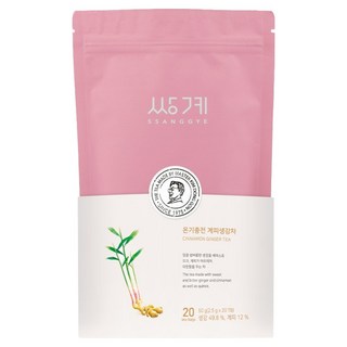 쌍계명차 파우치 온기충전 계피생강차 티백, 2.5g, 20개입, 1개