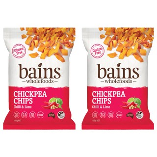 bains wholefoods 鷹嘴豆脆片 香辣萊姆風味, 100g, 2包